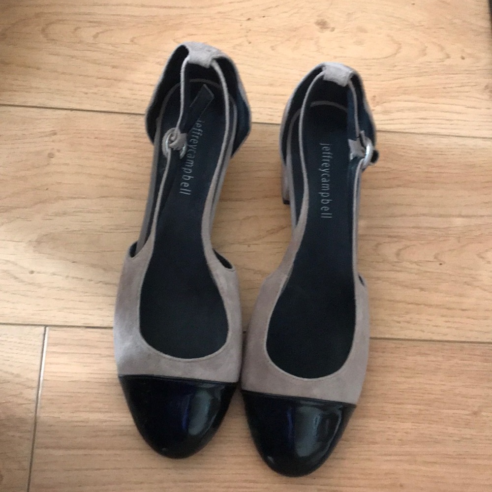 Jeffrey Campbell Beige Capped Toe Heel